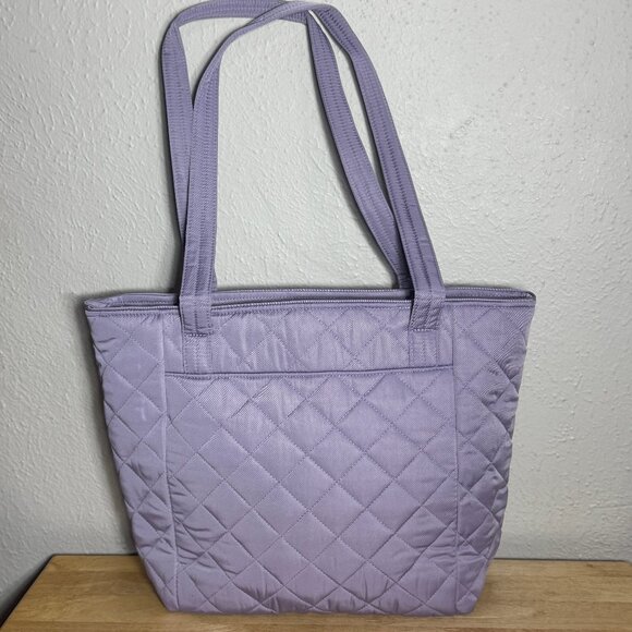 Vera Bradley Small Vera Tote in Performance Twill Lavender Sky NWT - Picture 3 of 10